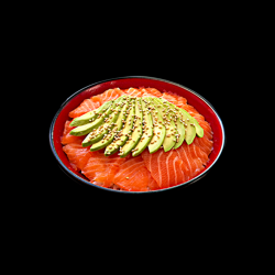 Chirashi Saumon avocat sésame.